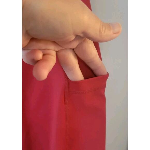 Baleaf Cycling Bicycle Shorts Long Pink Mauve Color Spandex. Women's XL Pockets - Picture 5 of 9